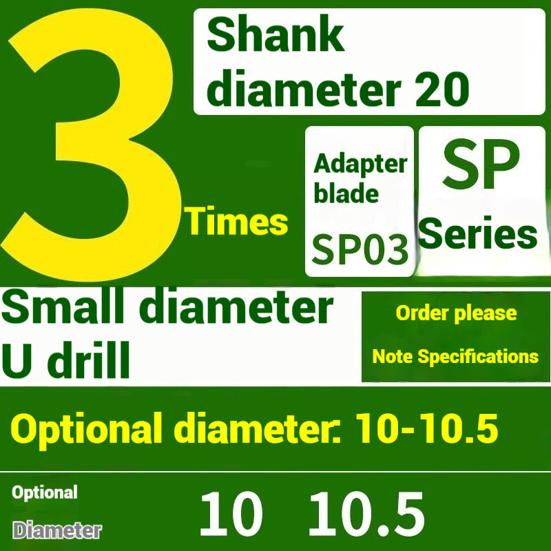 1059-u-drill cutter bar violent drilling u-turn drills WC inserts flat bottom deep hole extension lathe with CNC water jet fast drills Shandong Denso Pricision Tools Co.,Ltd.